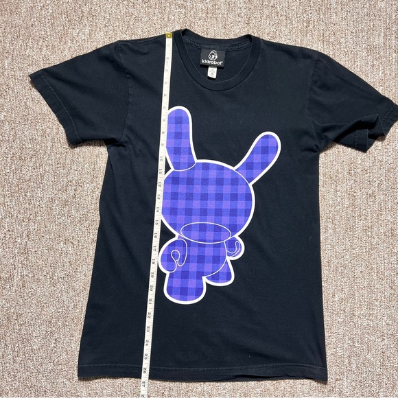 KidRobot Black/Purple Dunny T Shirt Limited Edition Mens Small Made in USA - Picture 4 of 10